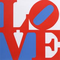 Robert Indiana THE BOOK OF LOVE (Blue White Red) Screenprint - Sold for $9,600 on 02-21-2026 (Lot 170d).jpg
